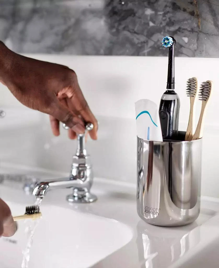 Easy Store Luxe Stainless-Steel Toothbrush Caddy 商品