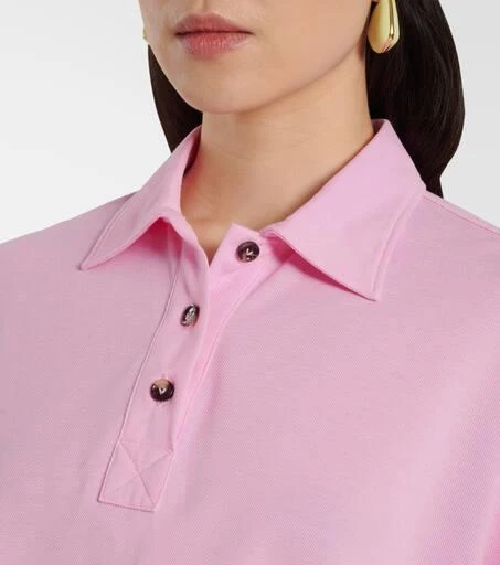 商品Bottega Veneta|Cropped cotton polo shirt,价格¥5531,第4张图片详细描述