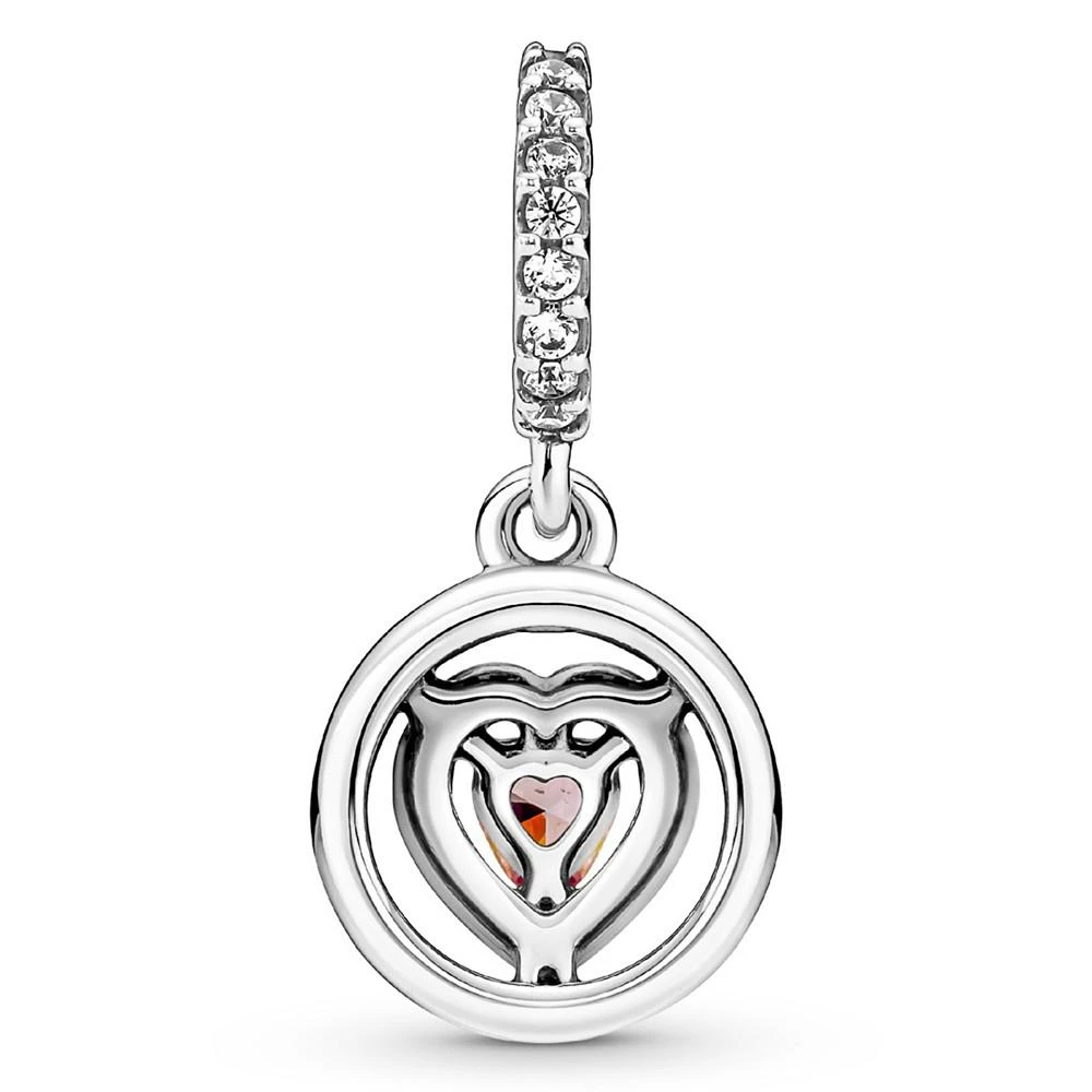 商品PANDORA|Cubic Zirconia Sparkling Double Halo Heart Dangle Charm,价格¥509,第2张图片详细描述