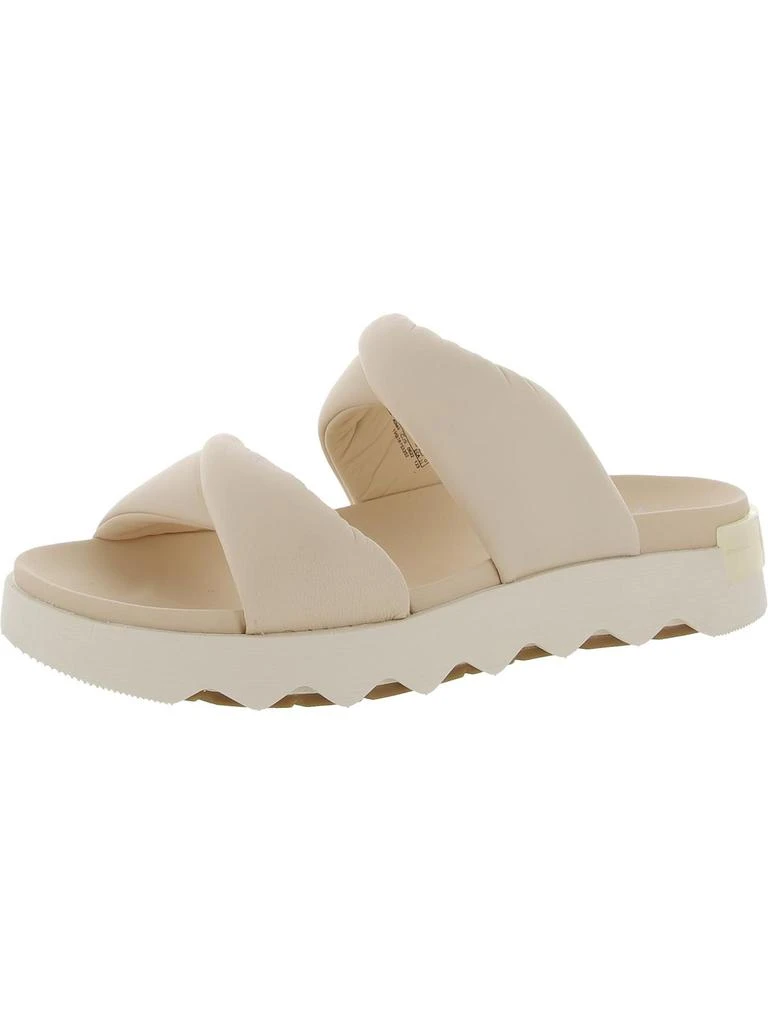 商品SOREL|Vibe Twist Womens Leather Slip On Slide Sandals,价格¥945,第1张图片