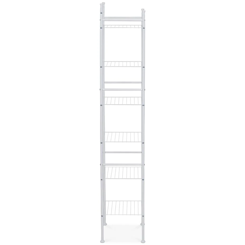 6-Tier White Bathroom Storage Shelving Unit 商品