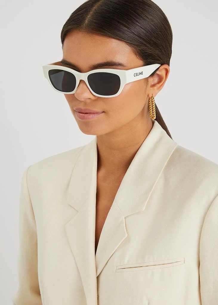 商品Celine|White square-frame sunglasses,价格¥2548,第4张图片详细描述