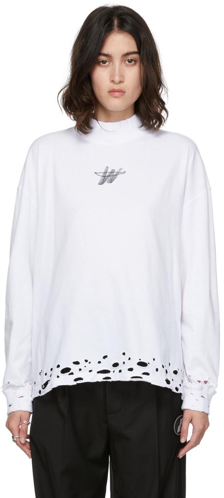 High Neck Long Sleeve T-Shirt商品第1张图片规格展示