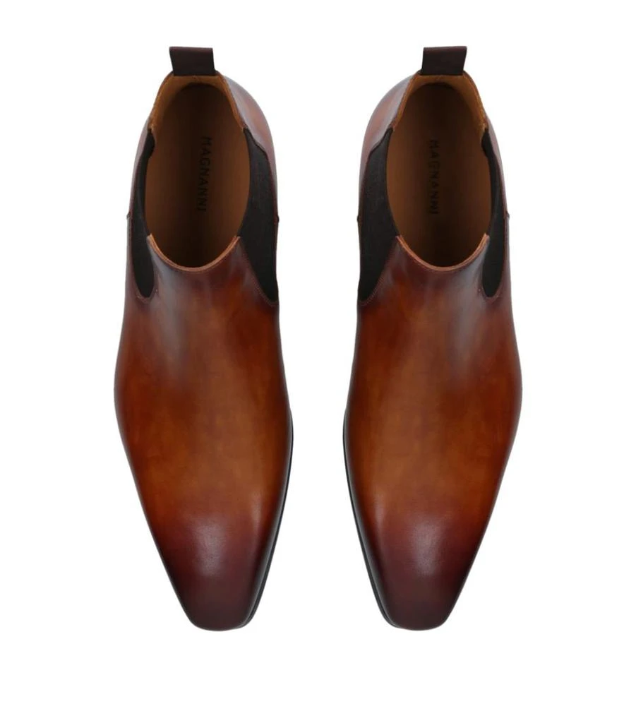 商品Magnanni|Leather Chelsea Boots,价格¥3402,第4张图片详细描述