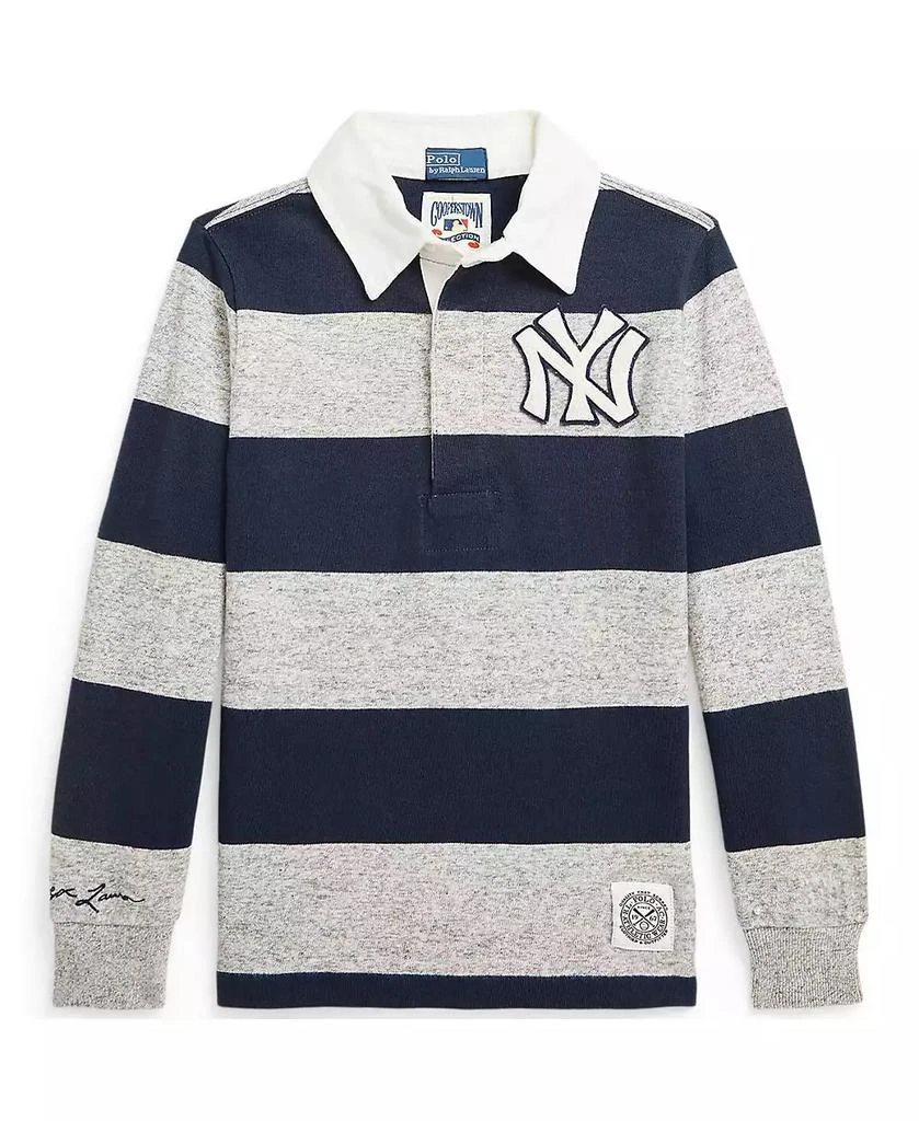 商品Ralph Lauren|Big Boys Yankees Rugby Shirt,价格¥707,第4张图片详细描述
