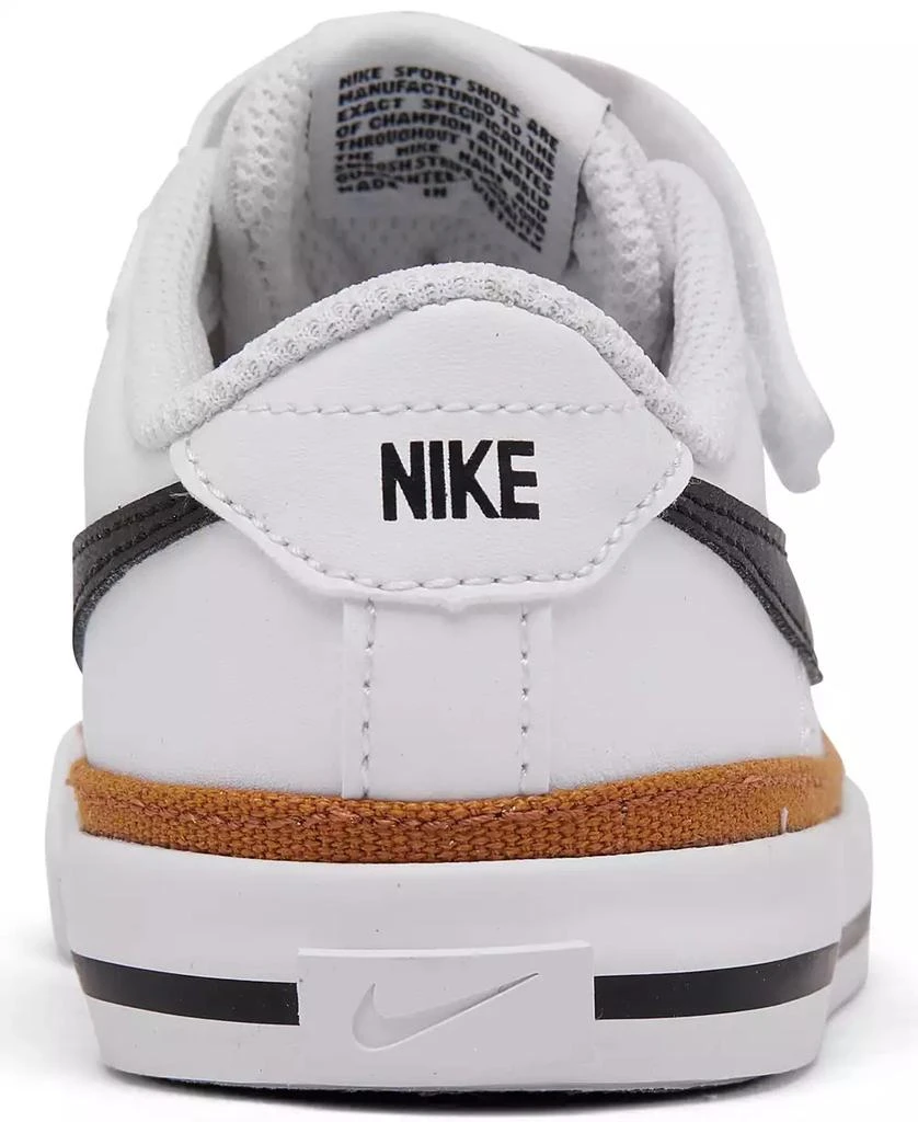 商品NIKE|Toddler Kids Court Legacy Adjustable Strap Closure Casual Sneakers from Finish Line,价格¥334,第4张图片详细描述