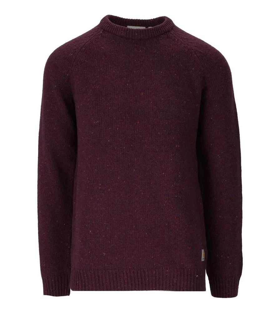 商品Carhartt|Carhartt Wip Anglistic Dark Plum Crewneck Jumper,价格¥1099,第1张图片