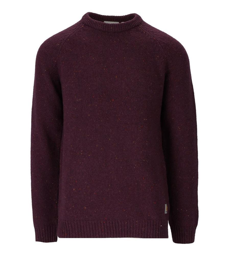 商品Carhartt|Carhartt Wip Anglistic Dark Plum Crewneck Jumper,价格¥961,第1张图片