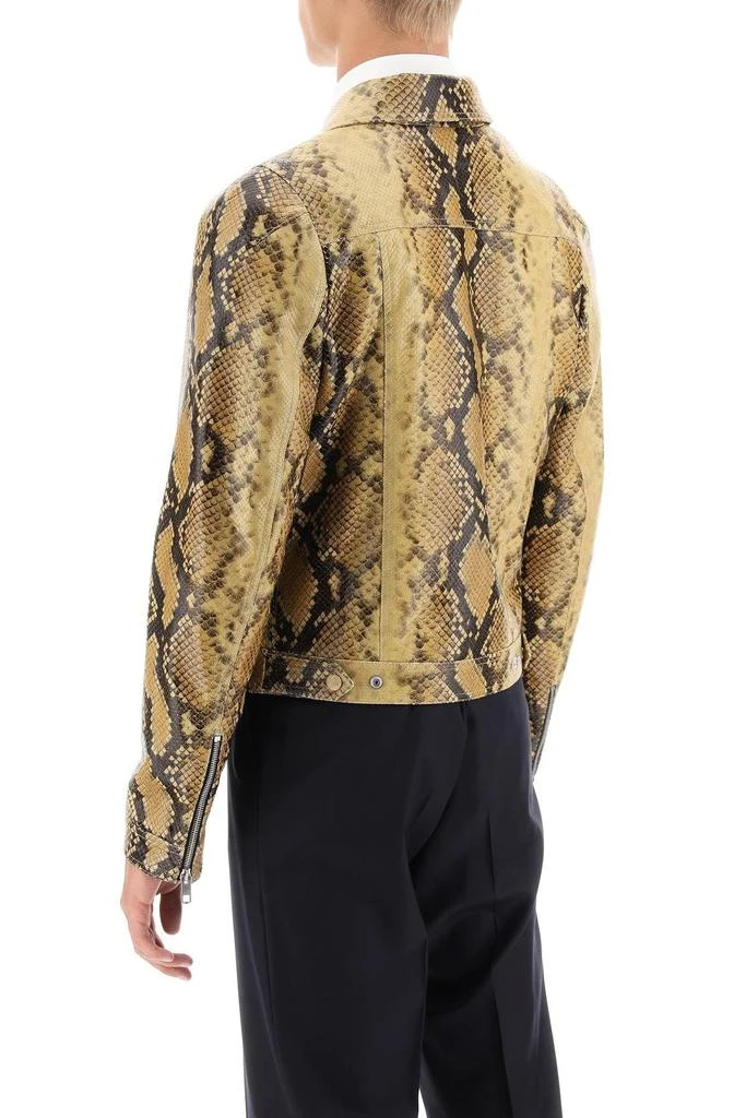 商品Bally|Python-print leather jacket,价格¥8670,第4张图片详细描述