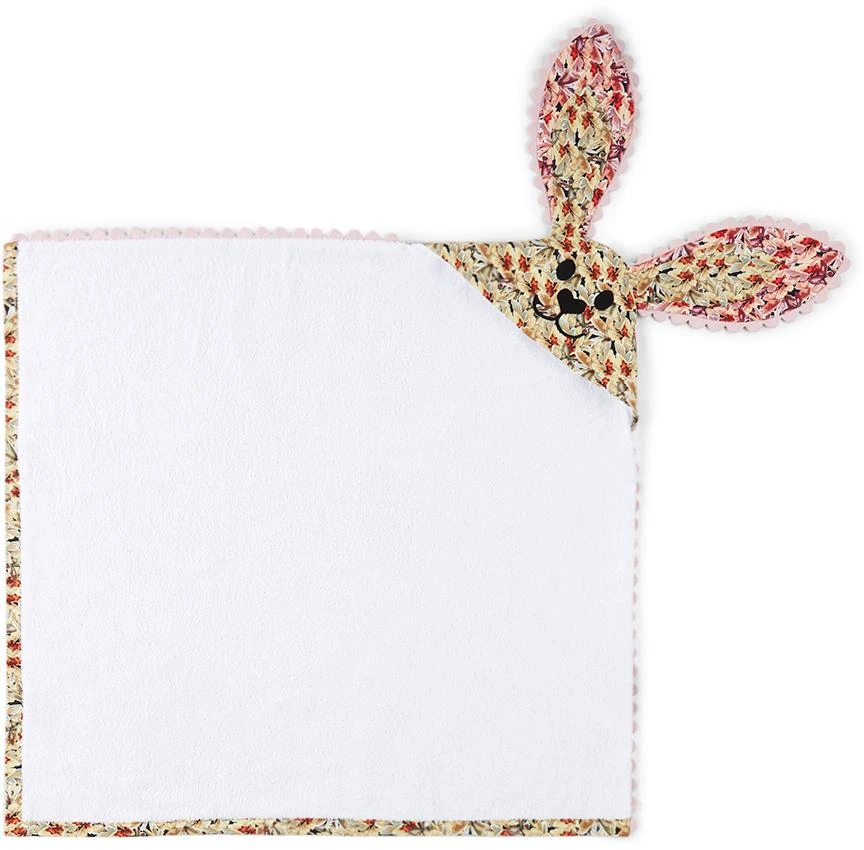 商品Kika Vargas|Baby Khaki & Red Bunny Hooded Towel,价格¥324,第1张图片