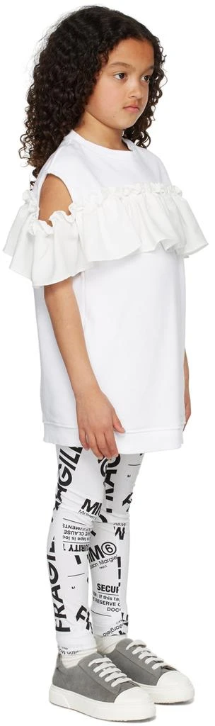 商品MAISON MARGIELA|Kids White Ruffle Dress,价格¥822,第3张图片详细描述