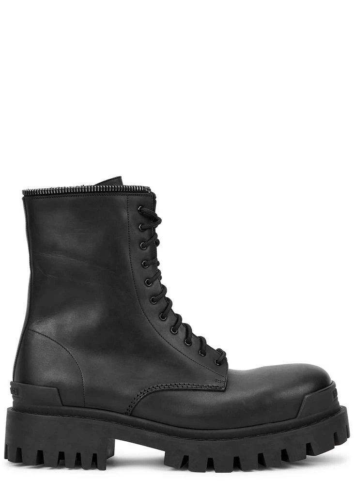 商品Balenciaga|Master black leather combat boots,价格¥3519,第1张图片
