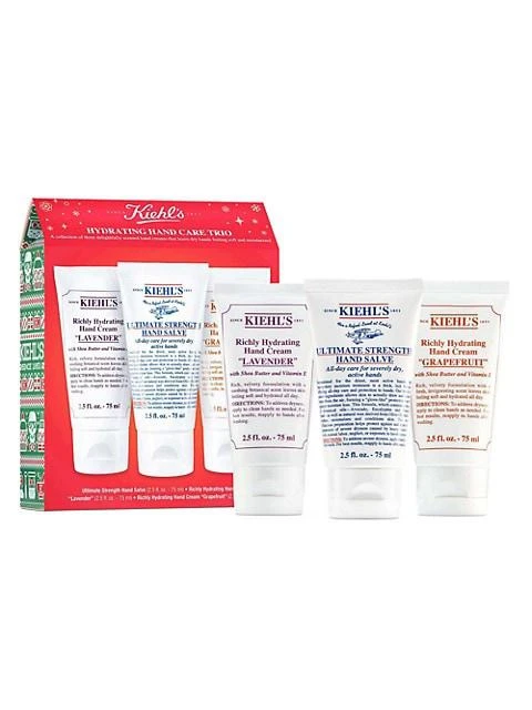 商品Kiehl's|Hydrating Hand Care 3-Piece Hand Cream & Salve Set,价格¥198,第2张图片详细描述