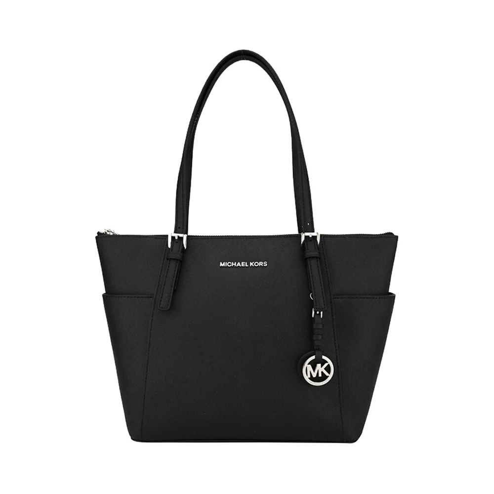 商品Michael Kors|Michael Kors 迈克高仕 Jet Set Item系列黑色牛皮女士手提单肩包 30F2STTT8L-BLACK,价格¥970,第1张图片