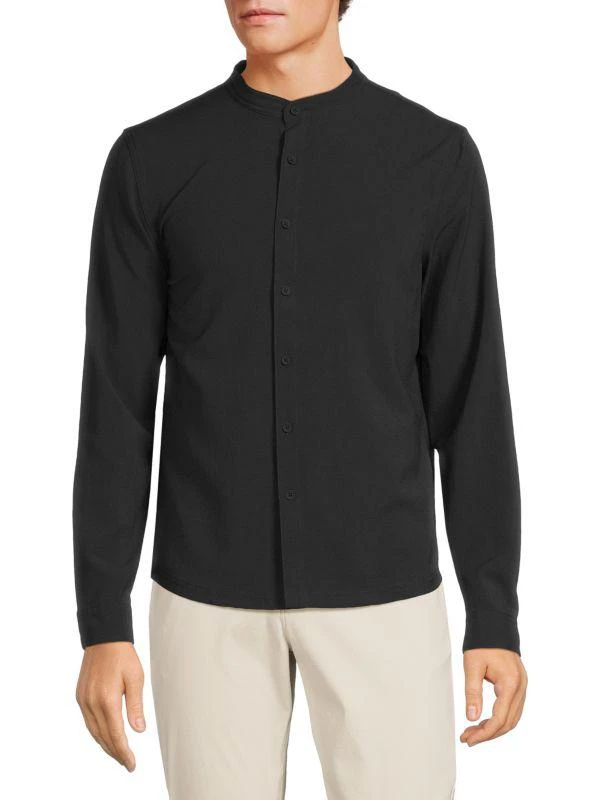 商品Kenneth Cole|Solid Band Collar Shirt,价格¥228,第1张图片