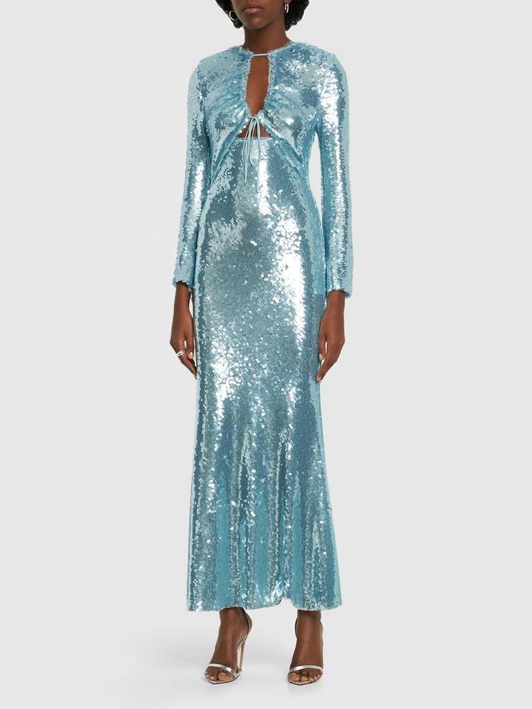 商品Self Portrait|Sequined Jersey Midi Dress,价格¥3206,第1张图片