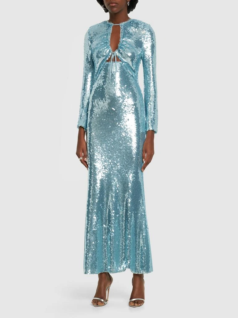 商品Self Portrait|Sequined Jersey Midi Dress,价格¥2389,第1张图片详细描述