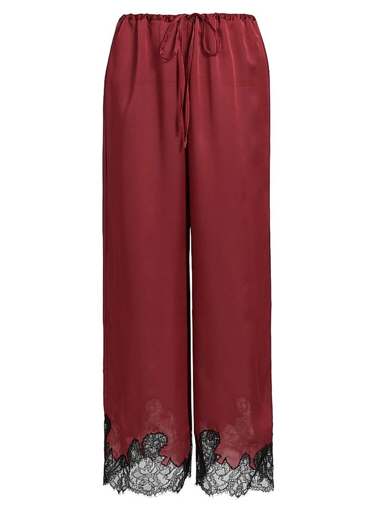 商品Kiki De Montparnasse|Giselle Lace-Trim Silk Pajama Pants,价格¥4611,第1张图片