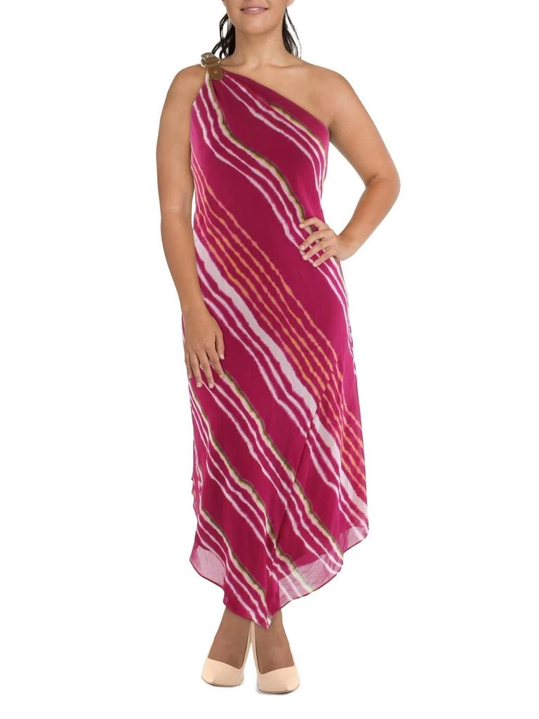 商品Ralph Lauren|Womens Georgette One Shoulder Maxi Dress,价格¥559,第1张图片