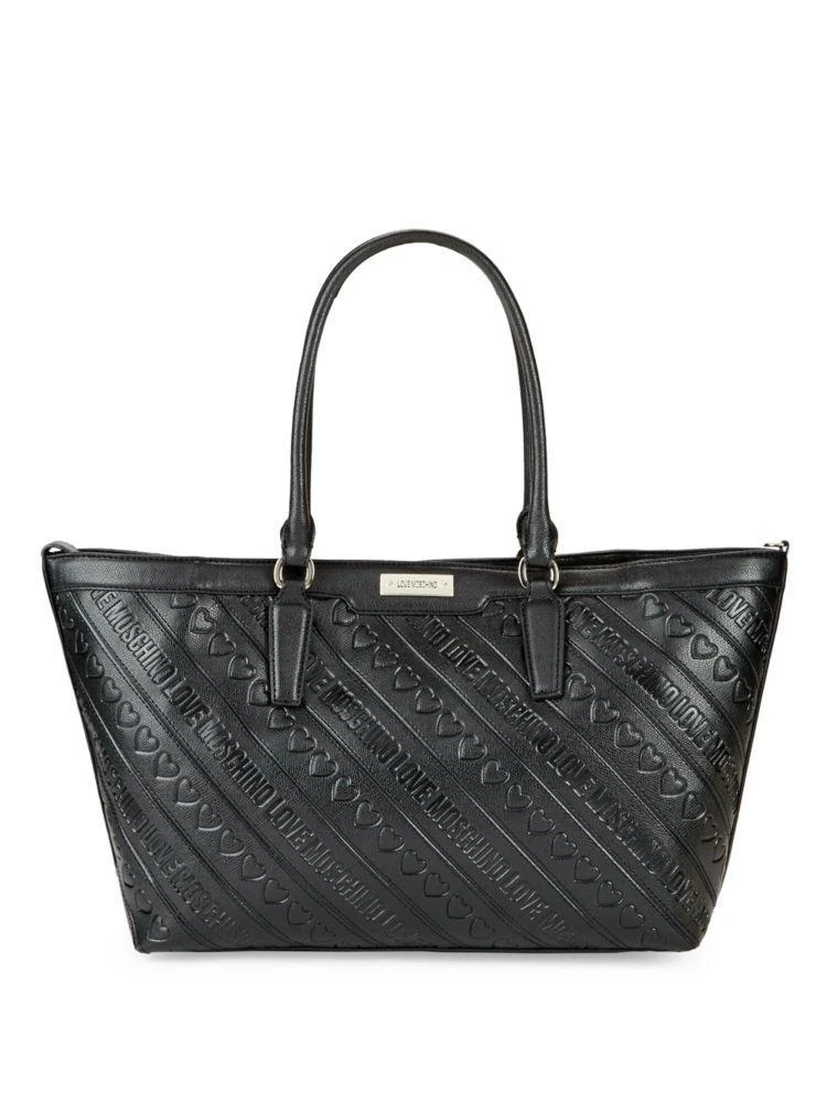 商品Moschino|Debossed Tote,价格¥787,第1张图片