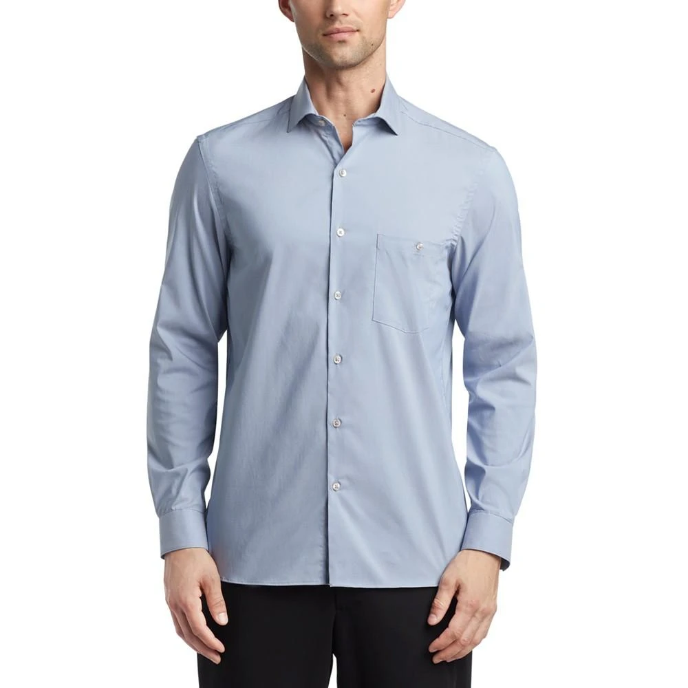 商品Van Heusen|Men's Even Temperature Never Tuck Slim Fit Dress Shirt,价格¥158,第1张图片