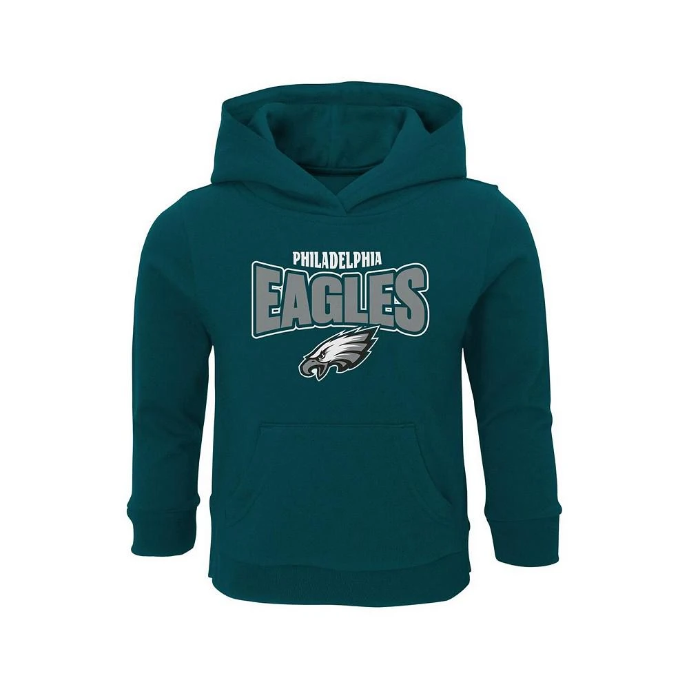 商品Outerstuff|Toddler Boys and Girls Midnight Green Philadelphia Eagles Draft Pick Pullover Hoodie,价格¥224,第1张图片