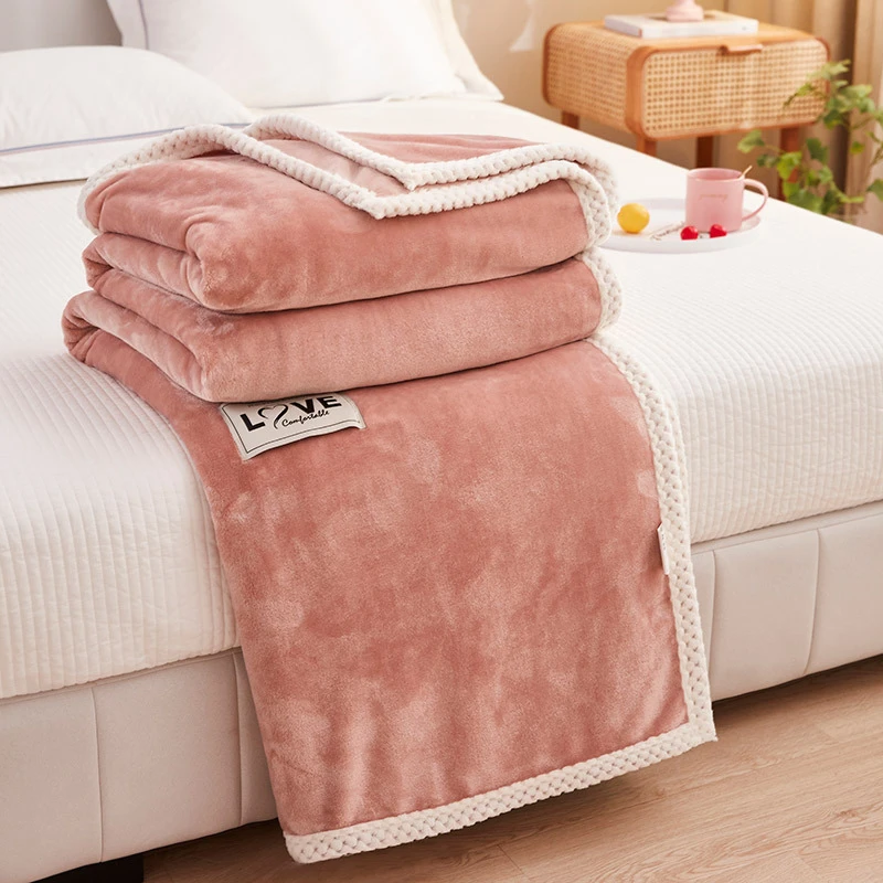 格岚云顿新款纯色牛奶绒毛毯加厚礼品毯沙发盖毯午睡毯法莱绒毯子 商品