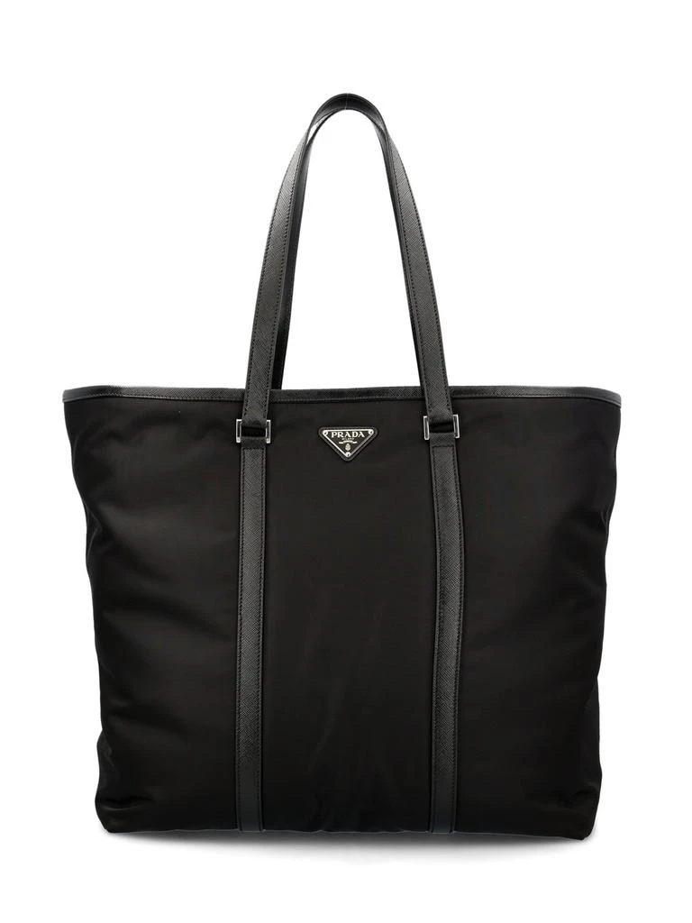 商品Prada|Prada Logo Plaque Medium Tote Bag,价格¥12628,第1张图片