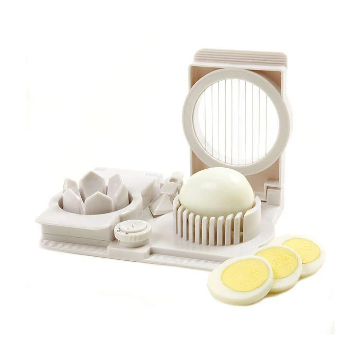 商品Norpro|Multi Functional Egg Slicer, Wedger, Piercer and Garnish Tool, White,价格¥111,第4张图片详细描述