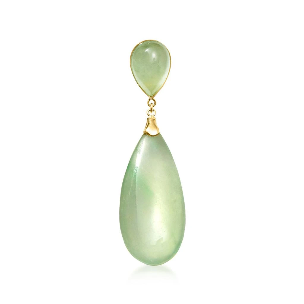 商品Ross-Simons|Jade Pendant in 14kt Yellow Gold,价格¥2332,第1张图片