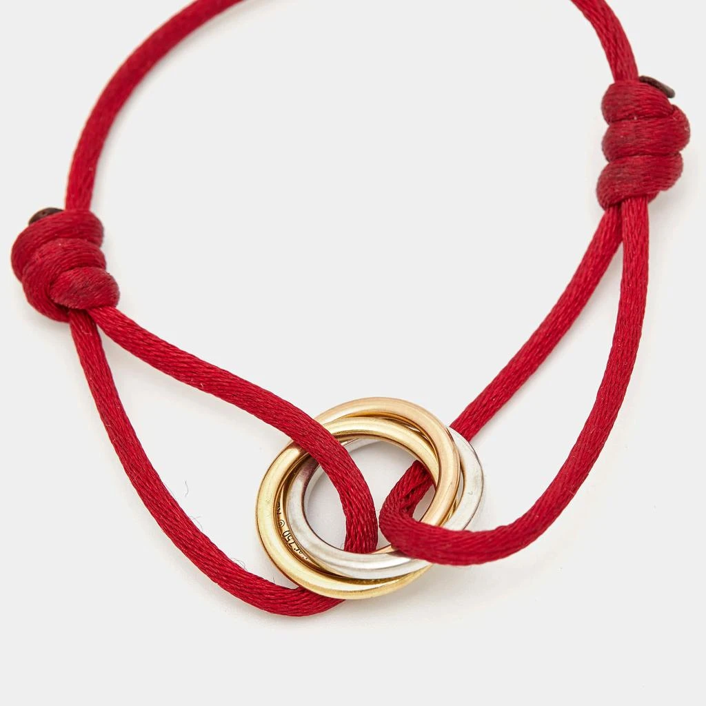 商品[二手商品] Cartier|Cartier Trinity Diamond 18k Three Tone Gold Cord Bracelet,价格¥13349,第3张图片详细描述
