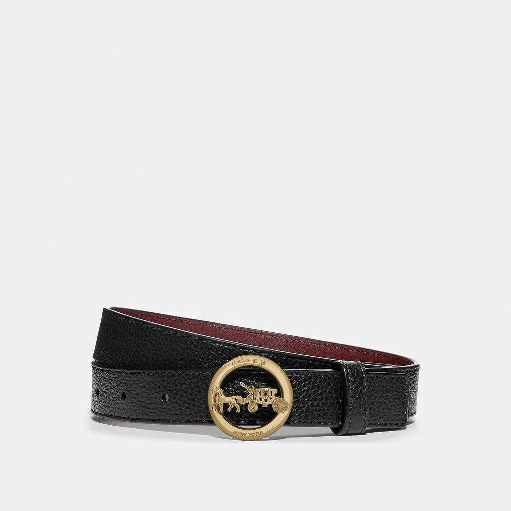 商品Coach|女士时尚经典马车图案带扣 腰带25mm (W) 皮带 No. F78181,价格¥363,第1张图片