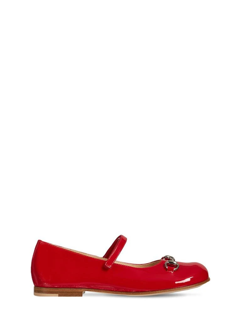 商品Gucci|Patent Leather Ballerinas W/ Horsebit,价格¥4666,第1张图片