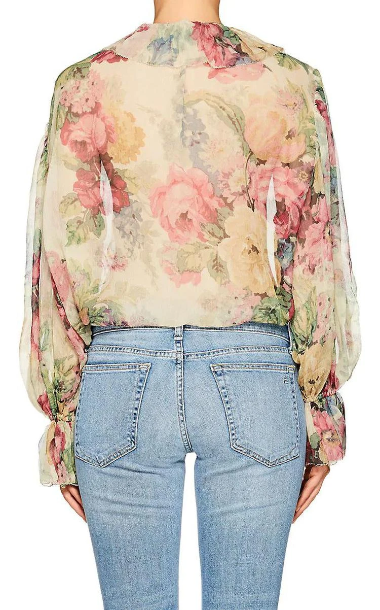 商品Zimmermann|Jaya Floral Silk Blouse,价格¥4764,第3张图片详细描述