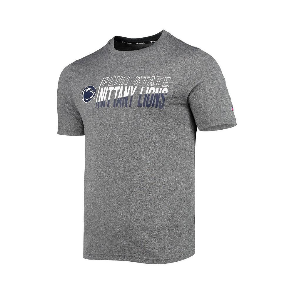 Men's Gray Penn State Nittany Lions Slash Stack T-shirt商品第4张图片规格展示