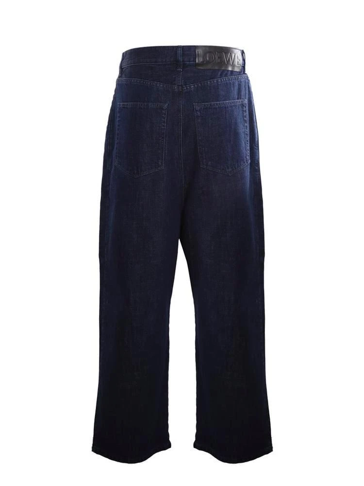 商品Loewe|Loewe Logo Patch Wide Leg Jeans,价格¥2335,第2张图片详细描述