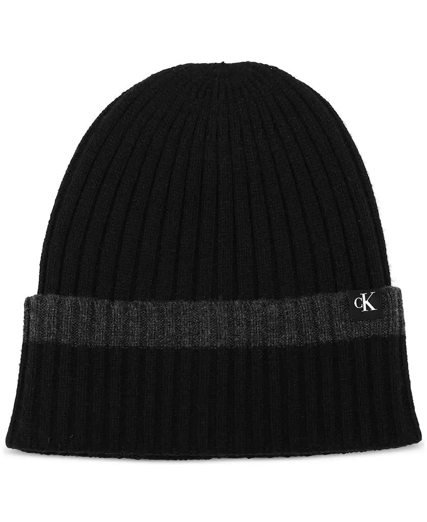 商品Calvin Klein|Men's Tipped Cuffed Beanie & Gloves Set,价格¥254,第2张图片详细描述