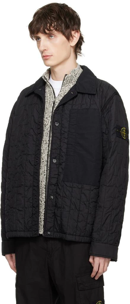 商品Stone Island|Black Quilted Jacket,价格¥7254,第4张图片详细描述