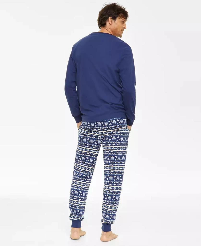 商品Holiday Lane|Men's Hanukkah Cotton Mix It Matching Family Pajamas Set, Created for Macy's,价格¥150,第2张图片详细描述