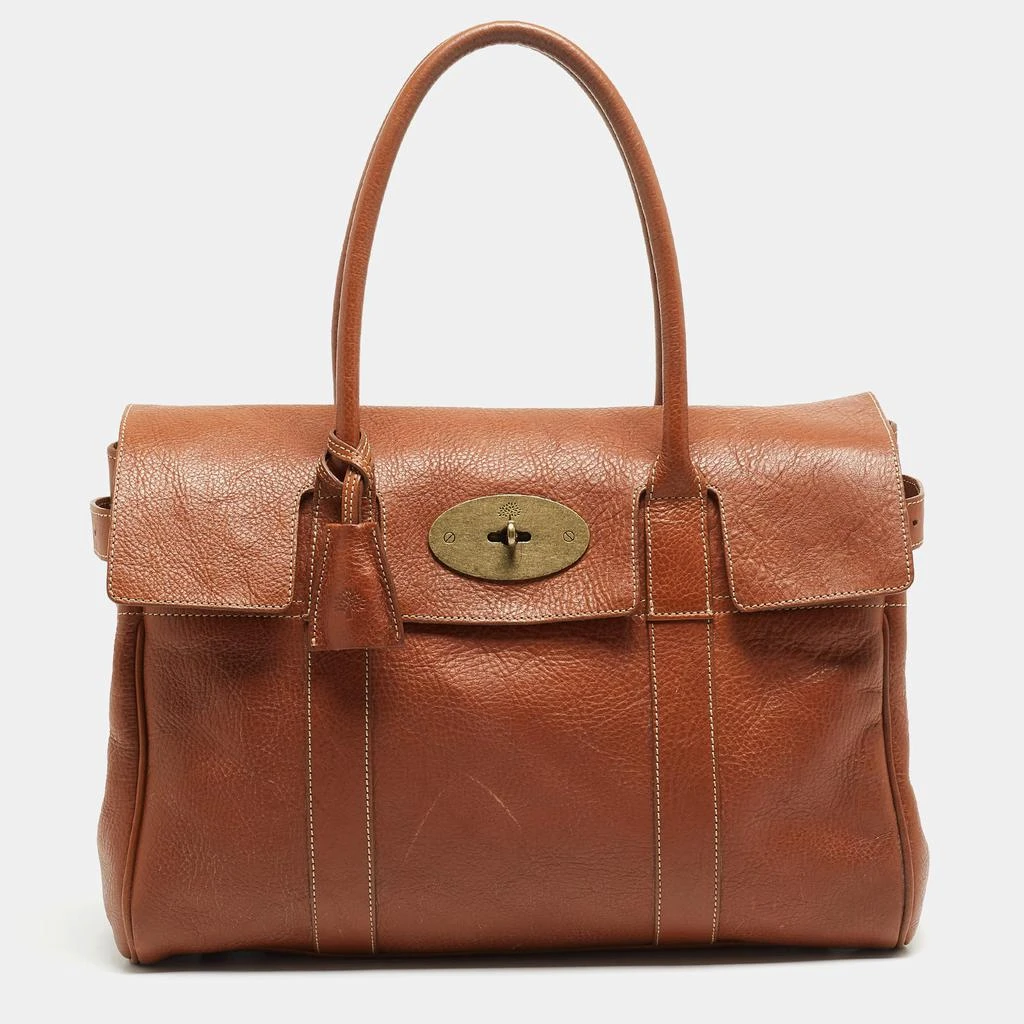 商品[二手商品] Mulberry|Mulberry Brown Leather Bayswater Satchel,价格¥4982,第1张图片