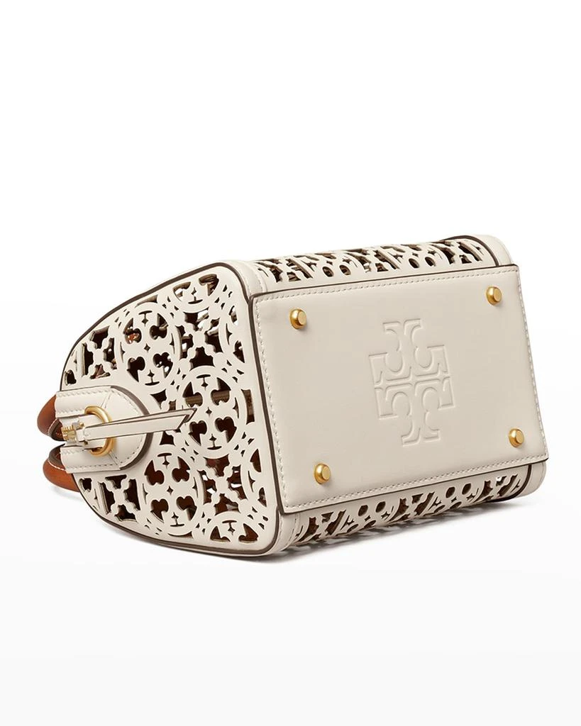 Petite T Monogram Laser-Cut Barrel Top-Handle Bag 商品