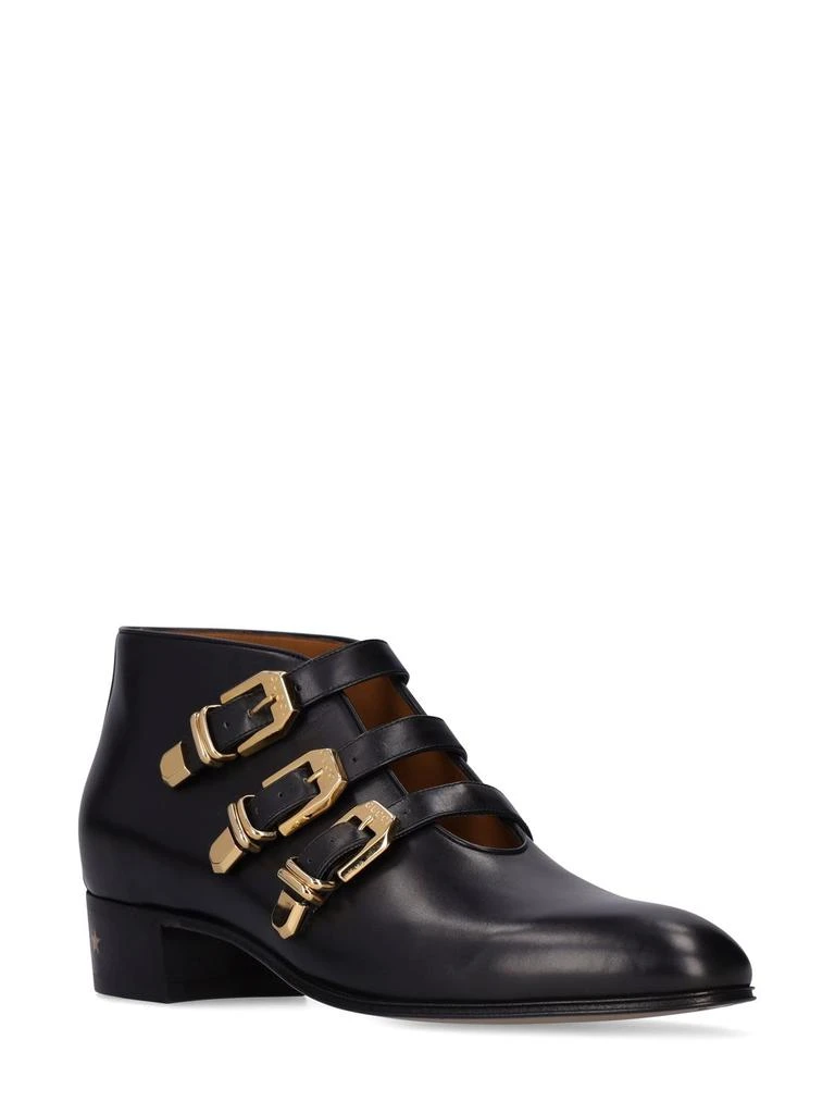 商品Gucci|Worsh Leather Ankle Boots,价格¥11815,第2张图片详细描述