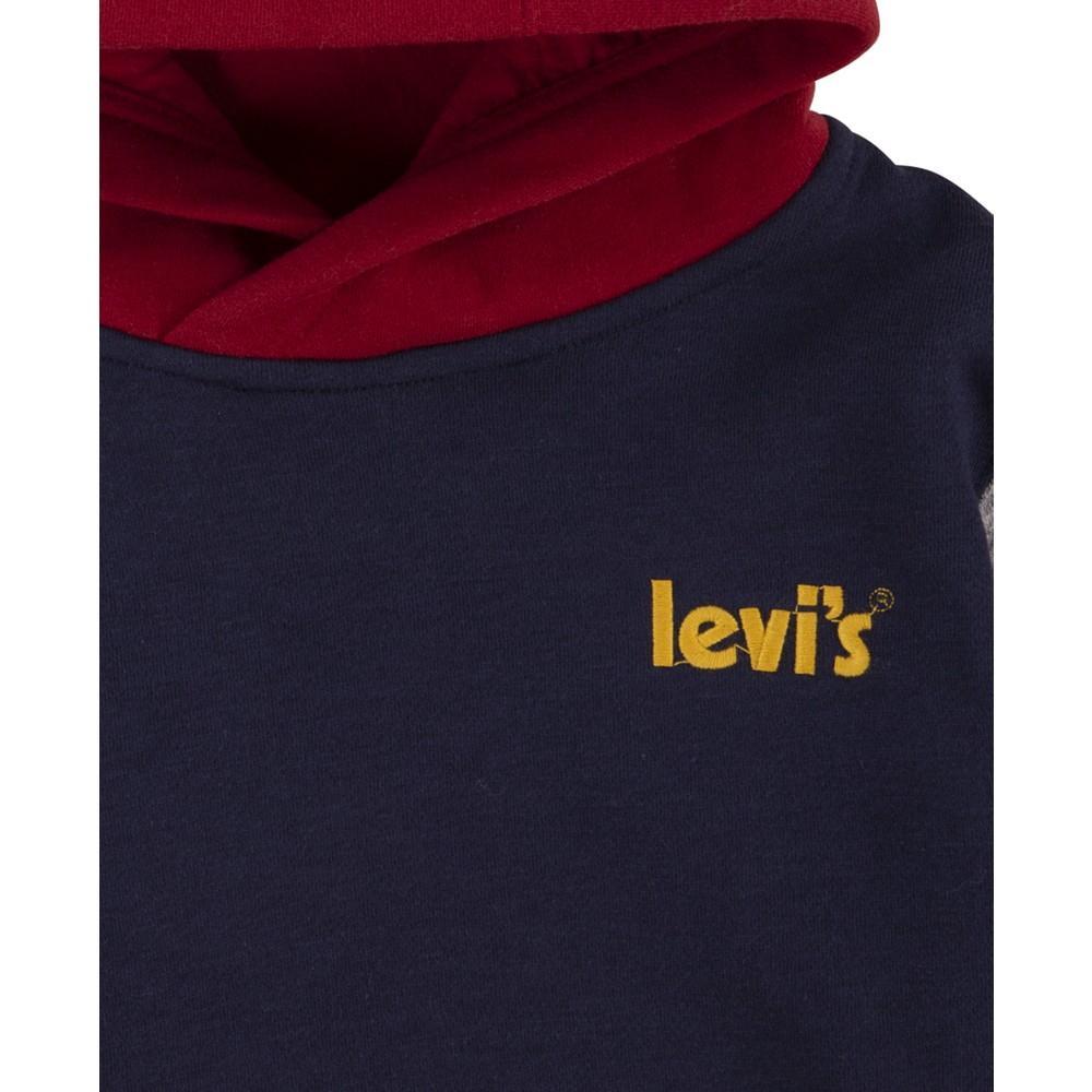 商品Levi's|Big Boys Color Blocked Pullover Hoodie,价格¥178,第5张图片详细描述