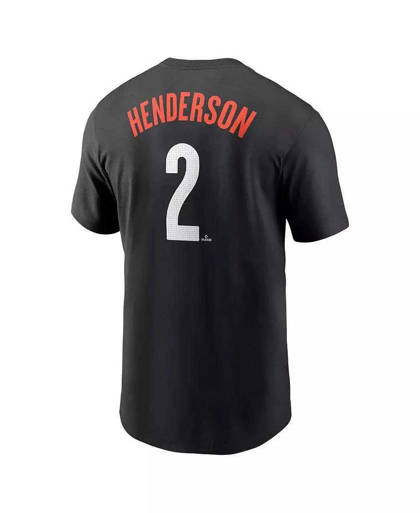 商品NIKE|Men's Gunnar Henderson Black Baltimore Orioles Fuse City Connect Name Number T-Shirt,价格¥336,第3张图片详细描述