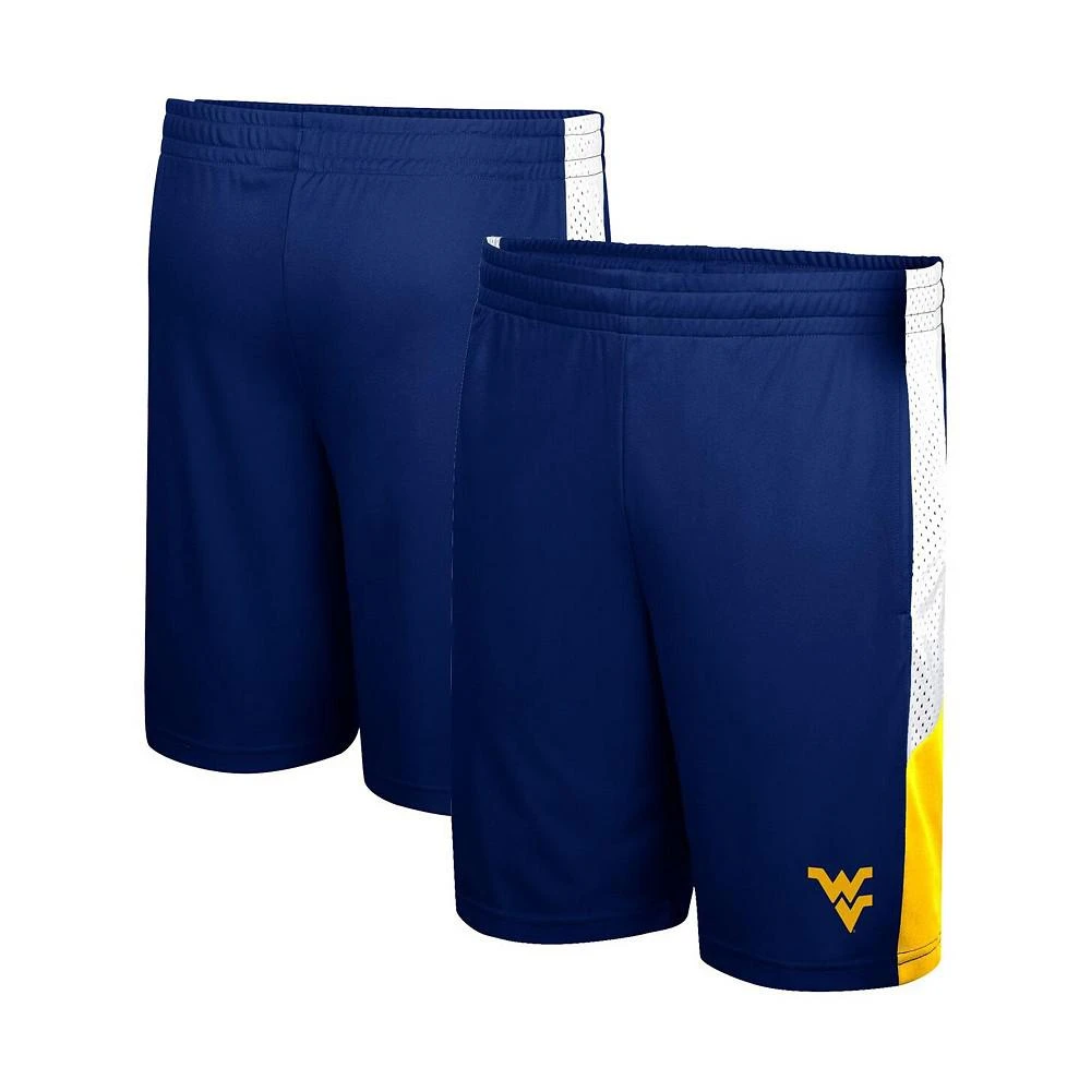 商品Colosseum|Big Boys Navy West Virginia Mountaineers Very Thorough Colorblock Shorts,价格¥210,第4张图片详细描述