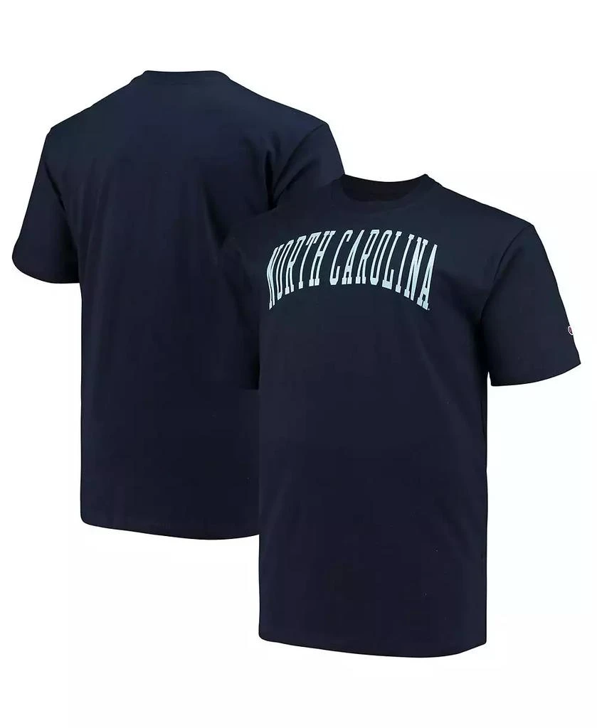 商品CHAMPION|Men's Navy North Carolina Tar Heels Big and Tall Arch Team Logo T-shirt,价格¥225,第1张图片