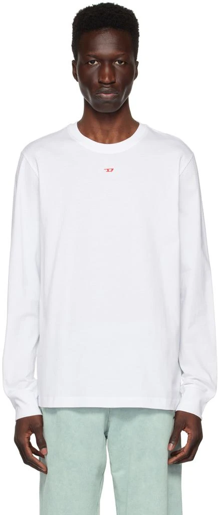 商品Diesel|White T-Just-D Long Sleeve T-Shirt,价格¥541,第1张图片