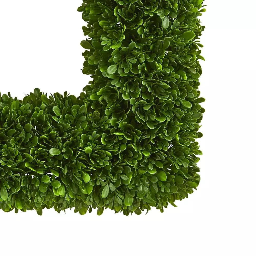 商品NEARLY NATURAL|17" Tea Leaf Square Wreath,价格¥574,第2张图片详细描述