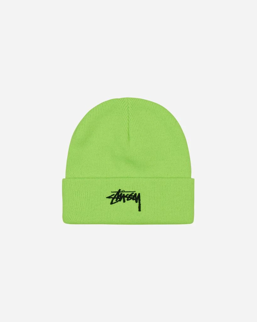 商品STUSSY|Stock Cuff Beanie Fluo Green,价格¥325,第2张图片详细描述