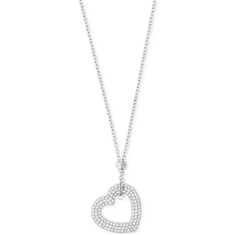 商品Michael Kors|Gold-Tone Pavé Heart Pendant Necklace,价格¥329,第3张图片详细描述
